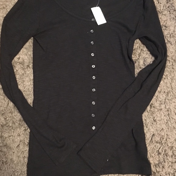 Gap Ribbed Button Front Shirt - Picture 2 of 2